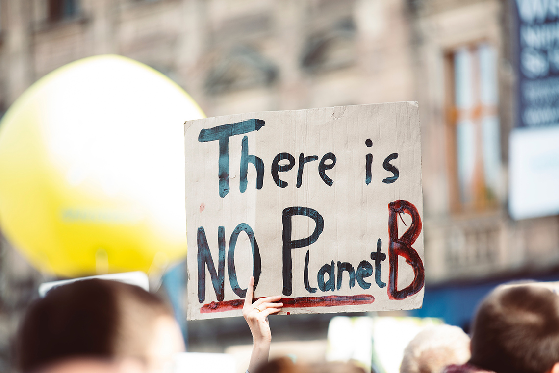 Global skolstrejk för klimatet 2019. Foto: Markus Spiske/Unsplash.