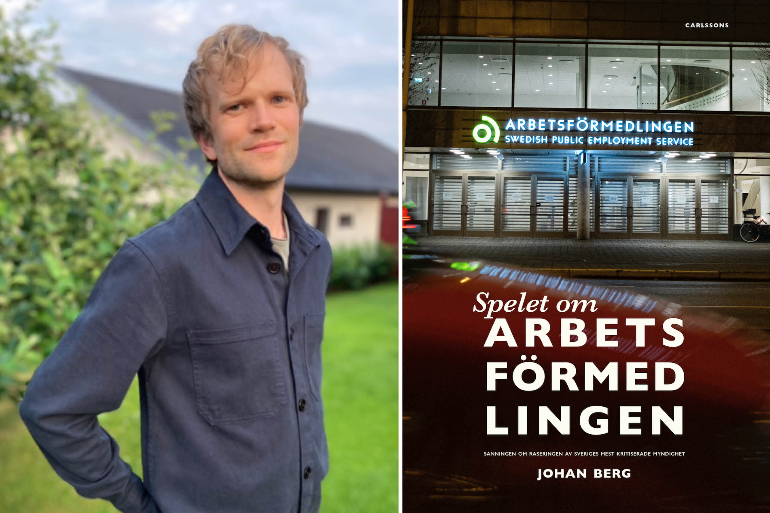 Johan Berg, anställd på Arbetsförmedlingen, har skrivit boken 